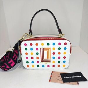 Karl Lagerfeld Simone Camera Crossbody Bag,‎ NWT